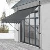 Brise-Soleil Pare-Soleil Acier Polyester 250x118x205-300cm Anthracite Gris [pro.tec]