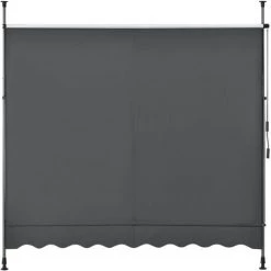 Brise-Soleil Pare-Soleil Acier Polyester 250x118x205-300cm Anthracite Gris [pro.tec] -Tente de réception Soldes 21372666 5