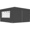 ASUPERMALL Tente De Reception Et Parois Laterales 4x4 M Anthracite 90 G/m²