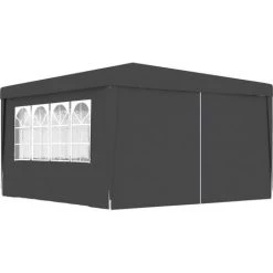 ASUPERMALL Tente De Reception Et Parois Laterales 4x4 M Anthracite 90 G/m²