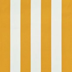 ASUPERMALL Auvent Retractable Avec LED 350x150 Cm Jaune Et Blanc -Tente de réception Soldes 22620515 4