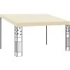 VidaXL Belvédère à Montage Mural 4x3x2,5 M Crème - Crème -Tente de réception Soldes 22809523 1