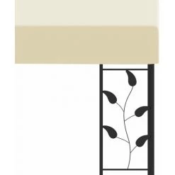 VidaXL Belvédère à Montage Mural 4x3x2,5 M Crème - Crème -Tente de réception Soldes 22809523 5