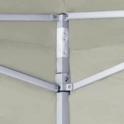 ASUPERMALL Tente Pliable Avec 2 Parois 3 X 3 M Creme -Tente de réception Soldes 22849012 5