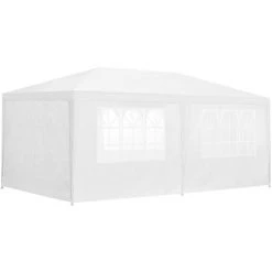 Pavillon De Jardin Wedau Blanc 600 X 300 X 255 Cm [casa.pro] -Tente de réception Soldes 22852242 4