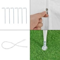 Pavillon De Jardin Wedau Blanc 600 X 300 X 255 Cm [casa.pro] -Tente de réception Soldes 22852242 5