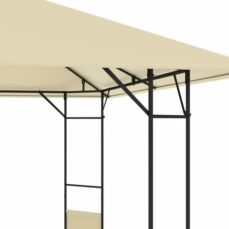 VidaXL Belvédère De Jardin 4x3 M Crème 160 G/m² - Crème 6 VidaXL Belvédère De Jardin 4x3 M Crème 160 G/m² - Crème – Image 4