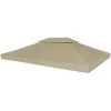 Topdeal Toile Supérieure De Belvédère 2 Niveaux 310 G/m² 4x3 M Taupe 2 Topdeal Toile Supérieure De Belvédère 2 Niveaux 310 G/m² 4x3 M Taupe -Tente de réception Soldes 23269799 1