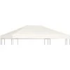 Topdeal Toile Supérieure De Belvédère 310 G / M² 4 X 3 M Blanc Crème -Tente de réception Soldes 23270047 1