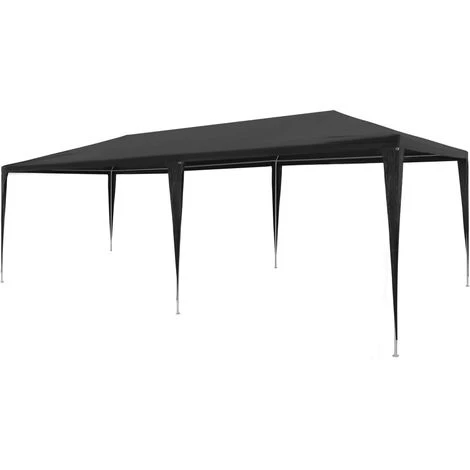 Topdeal Tente De Réception 3 X 6 M PE Anthracite 3 Topdeal Tente De Réception 3 X 6 M PE Anthracite