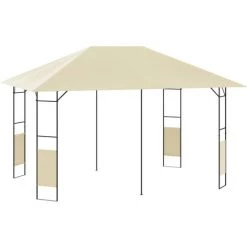 ASUPERMALL Belvedere De Jardin 4x3 M Creme 160 G/m²