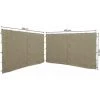 Quick-Star 2 Panneaux Latéraux Avec Zip 400/300x197cm Pour Pavillons 3x4m Paroi Latérale Beige RAL 1001 -Tente de réception Soldes 23677962 1