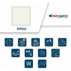 TECPLAST Toile Pergola Blanche 2x3 M Effet Anti-Chaleur 680PR2 - Qualité 15 Ans - Bâche Pergola étanche - Made In France - Blanche 9 TECPLAST Toile Pergola Blanche 2x3 M Effet Anti-Chaleur 680PR2 - Qualité 15 Ans - Bâche Pergola étanche - Made In France - Blanche -Tente de réception Soldes 23711105 3