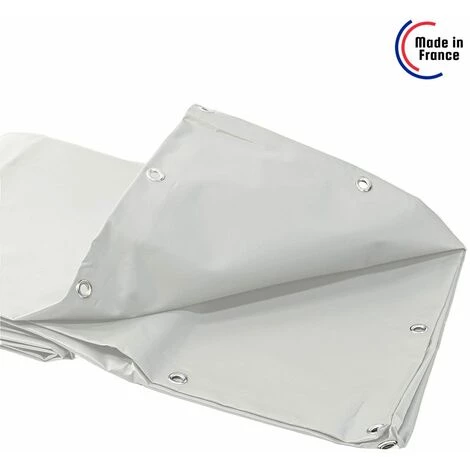 TECPLAST Toile Pergola Blanche 2x3 M Effet Anti-Chaleur 680PR2 - Qualité 15 Ans - Bâche Pergola étanche - Made In France - Blanche 7 TECPLAST Toile Pergola Blanche 2x3 M Effet Anti-Chaleur 680PR2 - Qualité 15 Ans - Bâche Pergola étanche - Made In France - Blanche – Image 5