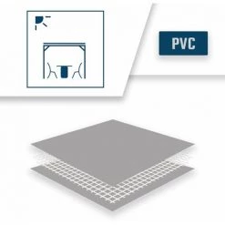 TECPLAST Toile Pergola Grise 8x12 M Effet Anti-Chaleur 680PR2 - Qualité 15 Ans - Bâche Pergola étanche - Made In France - Grise 10 TECPLAST Toile Pergola Grise 8x12 M Effet Anti-Chaleur 680PR2 - Qualité 15 Ans - Bâche Pergola étanche - Made In France - Grise -Tente de réception Soldes 23711115 4