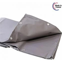 TECPLAST Toile Pergola Grise 8x12 M Effet Anti-Chaleur 680PR2 - Qualité 15 Ans - Bâche Pergola étanche - Made In France - Grise 11 TECPLAST Toile Pergola Grise 8x12 M Effet Anti-Chaleur 680PR2 - Qualité 15 Ans - Bâche Pergola étanche - Made In France - Grise -Tente de réception Soldes 23711115 5