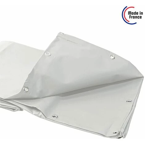 TECPLAST Toile Pergola Blanche 3x5 M 680PR - Qualité 10 Ans - Bâche Pergola Ou Tonnelle étanche Pour Terrasse - Made In France - Blanche 7 TECPLAST Toile Pergola Blanche 3x5 M 680PR - Qualité 10 Ans - Bâche Pergola Ou Tonnelle étanche Pour Terrasse - Made In France - Blanche - Image 5