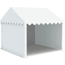 INTEROUGE Tente De Réception En Acier 38 Mm Et PVC 480g/m² œillets Inox Tonnelle Barnum Chapiteau Blanc - 3x3m 8 INTEROUGE Tente De Réception En Acier 38 Mm Et PVC 480g/m² œillets Inox Tonnelle Barnum Chapiteau Blanc - 3x3m -Tente de réception Soldes 23725434 3