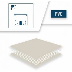 TECPLAST Toile Pergola Ivoire 3,5x4,5 M 680PR - Qualité 10 Ans - Bâche Pergola Ou Tonnelle étanche Pour Terrasse - Made In France - Ivoire -Tente de réception Soldes 23757874 4