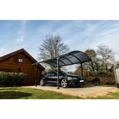 Habrita Carport Aluminium - Toit Demi-rond 14,62 M2 -Tente de réception Soldes 2391813 5