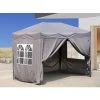 Quick-Star Gazebo Pop-up 2 X 3 M Gris Fumé Avec 4 Parois Latérales Easy-Klett 2 Avec Fermetures éclair -Tente de réception Soldes 24005583 1