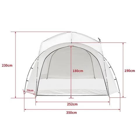Melko Pavillon D'événement Avec éclairage Tente De Réception Avec Parois Latérales 3,5x3,5 Pavillon De Jardin Tente De Jardin LED Gazebo Hydrofuge Protection UV 4 Melko Pavillon D'événement Avec éclairage Tente De Réception Avec Parois Latérales 3,5x3,5 Pavillon De Jardin Tente De Jardin LED Gazebo Hydrofuge Protection UV - Image 2