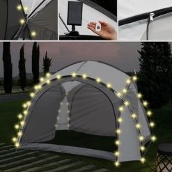 Melko Pavillon D'événement Avec éclairage Tente De Réception Avec Parois Latérales 3,5x3,5 Pavillon De Jardin Tente De Jardin LED Gazebo Hydrofuge Protection UV 11 Melko Pavillon D'événement Avec éclairage Tente De Réception Avec Parois Latérales 3,5x3,5 Pavillon De Jardin Tente De Jardin LED Gazebo Hydrofuge Protection UV -Tente de réception Soldes 24034046 5