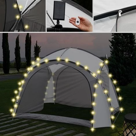 Melko Pavillon D'événement Avec éclairage Tente De Réception Avec Parois Latérales 3,5x3,5 Pavillon De Jardin Tente De Jardin LED Gazebo Hydrofuge Protection UV 7 Melko Pavillon D'événement Avec éclairage Tente De Réception Avec Parois Latérales 3,5x3,5 Pavillon De Jardin Tente De Jardin LED Gazebo Hydrofuge Protection UV - Image 5