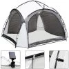 Melko Pavillon 3,5x3,5 LED Tente De Fête Avec Parois Latérales Pavillon De Jardin Hydrofuge Tente De Jardin Solaire Tente Fixe Protection UV -Tente de réception Soldes 24034051 1