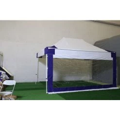 INTEROUGE Cite Bache Grande Fenetre Panoramique 4m - PVC 520g/m - BLANC