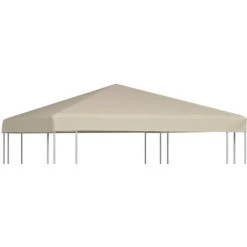 YOUTHUP Couverture De Toit De Belvédère 310 G / M2 3x3 M Beige - Beige