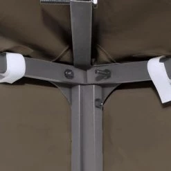 YOUTHUP Toile Supérieure De Gazebo 310 G/m2 3x3 M Taupe - Brun -Tente de réception Soldes 24553798 4