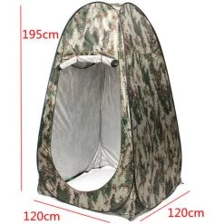 MANTA Tente De Toilette Cabine De Douche 120 X 120 X 190 Cm Camouflage -Tente de réception Soldes 24691791 4