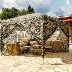INSTENT® Tonnelle Pliante "BASIC" 3x3 M, 4 Panneaux Inclus, Couleur Camouflage Avec Sac De Rangement à Roulettes 9 INSTENT® Tonnelle Pliante "BASIC" 3x3 M, 4 Panneaux Inclus, Couleur Camouflage Avec Sac De Rangement à Roulettes -Tente de réception Soldes 24975293 3