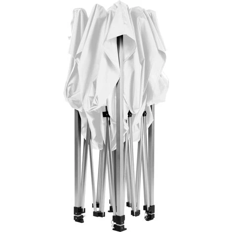 INSTENT Tonnelle PRO 3x3m, Alu, 4 Panneaux Inclus, Couleur Blanc, Avec Sac De Transport à Roulettes 4 INSTENT Tonnelle PRO 3x3m, Alu, 4 Panneaux Inclus, Couleur Blanc, Avec Sac De Transport à Roulettes – Image 2