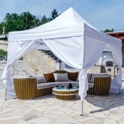 INSTENT Tonnelle PRO 3x3m, Alu, 4 Panneaux Inclus, Couleur Blanc, Avec Sac De Transport à Roulettes 9 INSTENT Tonnelle PRO 3x3m, Alu, 4 Panneaux Inclus, Couleur Blanc, Avec Sac De Transport à Roulettes -Tente de réception Soldes 24975331 3