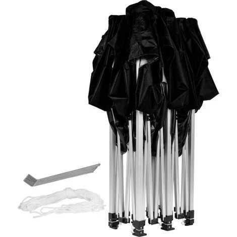 INSTENT® "Pro" Tonnelle Pliante 3x6m + Panneaux Latéraux Avec Fenêtres Panoramiques XXL, Pavillon De Jardin En Aluminium, Coloris Au Choix - Couleur : Noir - Poids : 3x6m + 4 Côtés - Taille : 3x6m + 4 Côtés - Noir 6 INSTENT® "Pro" Tonnelle Pliante 3x6m + Panneaux Latéraux Avec Fenêtres Panoramiques XXL, Pavillon De Jardin En Aluminium, Coloris Au Choix - Couleur : Noir - Poids : 3x6m + 4 Côtés - Taille : 3x6m + 4 Côtés - Noir – Image 4