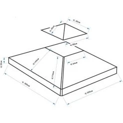 HOMCOM Toile De Rechange Pour Pavillon Tonnelle Tente 3 X 3 M Vert Foncé - Vert -Tente de réception Soldes 25006881 3