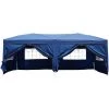 HOMCOM Tonnelle Tente De Reception Pliante Pavillon Chapiteau Barnum 5,91L X 2,97l X 2,55H Cm Bleu Cote Demontables - Bleu 1 HOMCOM Tonnelle Tente De Reception Pliante Pavillon Chapiteau Barnum 5,91L X 2,97l X 2,55H Cm Bleu Cote Demontables - Bleu -Tente de réception Soldes 25006885 1