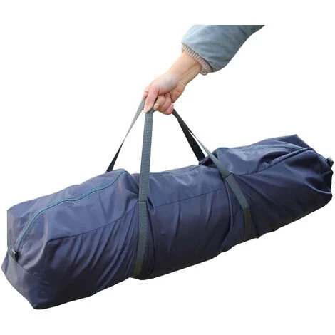 Outsunny Tente Pop Up Montage Instantané - Tente De Camping 3-4 Pers. - 2 Grandes Portes - Dim. 2,6L X 2,6l X 1,5H M Fibre Verre Polyester Oxford Noir Gris 6 Outsunny Tente Pop Up Montage Instantané - Tente De Camping 3-4 Pers. - 2 Grandes Portes - Dim. 2,6L X 2,6l X 1,5H M Fibre Verre Polyester Oxford Noir Gris - Image 4