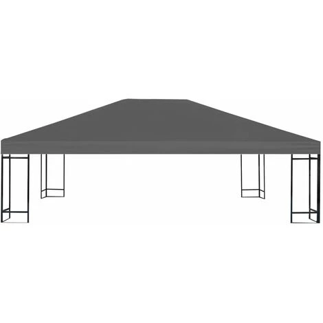 Hommoo Toile Superieure De Belvedere 310 G / M² 4 X 3 M Gris HDV28972 4 Hommoo Toile Superieure De Belvedere 310 G / M² 4 X 3 M Gris HDV28972 – Image 2