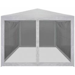 Hommoo Tente De Reception Pliable Avec 4 Parois En Maille 4 X 3 M HDV29261 -Tente de réception Soldes 25141964 2