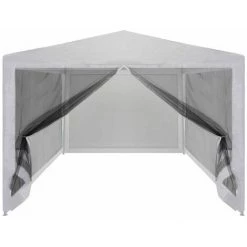 Hommoo Tente De Reception Pliable Avec 4 Parois En Maille 4 X 3 M HDV29261 -Tente de réception Soldes 25141964 3