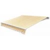 Hommoo Tissu D'auvent Toile Jaune Et Blanc 3 X 2,5m (cadre Non Inclus) HDV03785 -Tente de réception Soldes 25383759 1