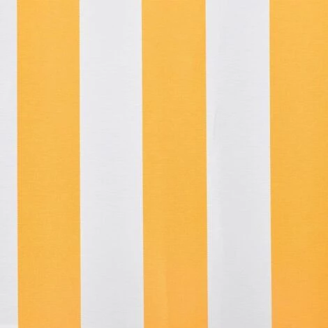 Hommoo Tissu D'auvent Toile Jaune Et Blanc 3 X 2,5m (cadre Non Inclus) HDV03785 5 Hommoo Tissu D'auvent Toile Jaune Et Blanc 3 X 2,5m (cadre Non Inclus) HDV03785 - Image 3
