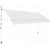 Hommoo Auvent Manuel Retractable 350 Cm Creme HDV05592 -Tente de réception Soldes 25383888 1