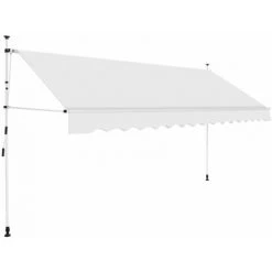 Hommoo Auvent Manuel Retractable 350 Cm Creme HDV05592