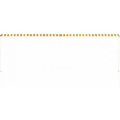 Hommoo Auvent Retractable 400x150 Cm Jaune Et Blanc HDV05652 10 Hommoo Auvent Retractable 400x150 Cm Jaune Et Blanc HDV05652 -Tente de réception Soldes 25429265 4