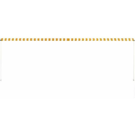 Hommoo Auvent Retractable 400x150 Cm Jaune Et Blanc HDV05652 6 Hommoo Auvent Retractable 400x150 Cm Jaune Et Blanc HDV05652 – Image 4