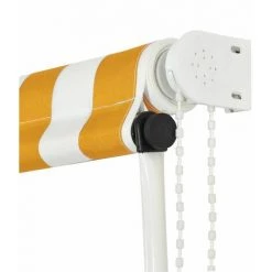 Hommoo Auvent Retractable 400x150 Cm Jaune Et Blanc HDV05652 11 Hommoo Auvent Retractable 400x150 Cm Jaune Et Blanc HDV05652 -Tente de réception Soldes 25429265 5